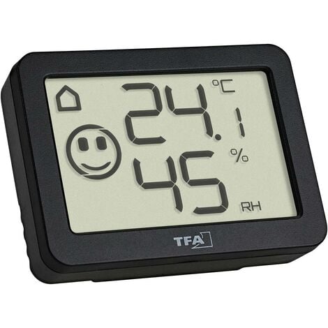 TFA Dostmann Digitales Innen-Außen-Thermometer Thermomètre noir