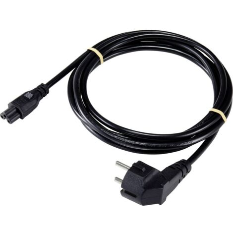 Sygonix SY-5178376 ordinateur portable Cordon électrique noir 7.50 m S609662 (1/2)