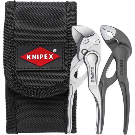 KNIPEX 00 20 72 V04 XS Jeu de mini-pinces XS dans une pochette ceinture 1 x 87 00 100, 1 x 86 04 100 150 mm