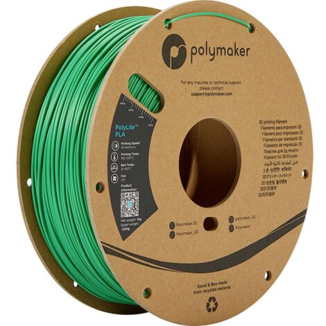Polymaker PA02006 PolyLite Filament PLA 1.75 mm 1000 g vert 1 pc(s)