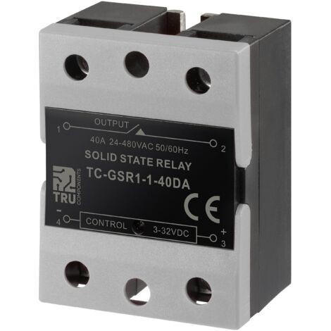 Relais à semi-conducteurs TRU COMPONENTS TC-GSR-1-40DA 40 A Tension de contact (max.): 480 V/AC commutation courant con (1/4)