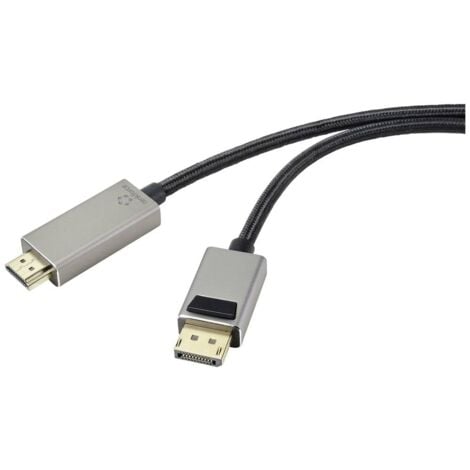 Delock Adaptateur HDMI avec alimentation USB vers DisplayPort 1.2  Mâle/Femelle 25 cm