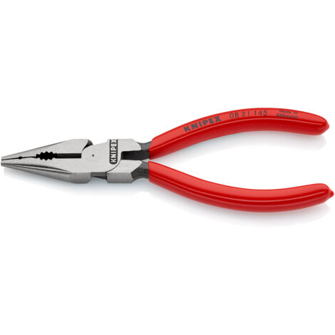 KNIPEX 08 21 145 Pince universelle multifonctions gainées en plastique atramentisée noire 145 mm
