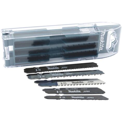 Makita A-85880 Lot De 5 Lames De Scie Sauteuse (HSS, 60mm) Pour Plastiques Et Contreplaqué