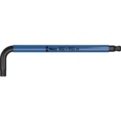 Wera 950 SPKL HF 6 pans intérieurs Clé mâle coudée 10 mm