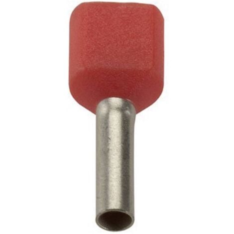 Embout d'extremite double Embout pour 2 x 2,5 mm? -AWG 14 avec isolation  plastiq Wago Contact