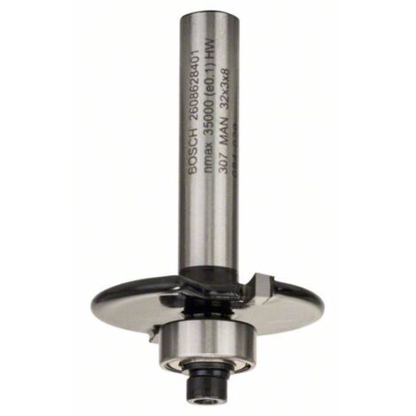 Bosch – Fraise à rainurer pour charnières 8 mm – D1 32 mm – Longueur 51 mm – Pour bois massif et panneaux mélaminés abrasifs