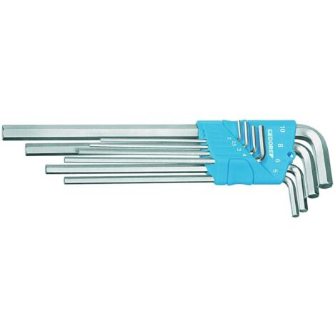 Gedore H 42 EL-88 Jeu de clés mâles coudées 2 mm, 2.5 mm, 3 mm, 4 mm, 5 mm, 6 mm, 8 mm, 10 mm 8 pièces (1/5)