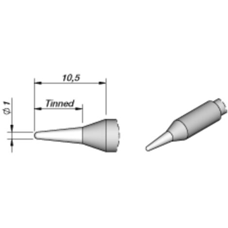 Jeu De 10 Pannes Pour Fer à Souder 40W - Silverline - Pointues, Plates, Coudées
