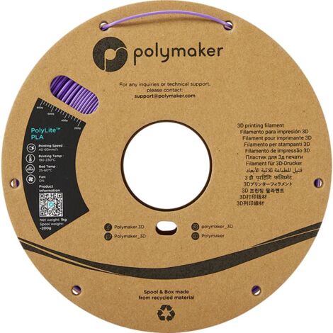 Polymaker PA02009 PolyLite Filament PLA 1.75 mm 1000 g lilas 1 pc(s)