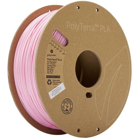 Polymaker 70908 PolyTerra Filament PLA faible teneur en plastique 1.75 mm 1000 g rose sakura 1 pc(s) (1/4)