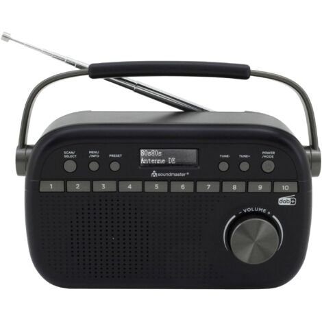 soundmaster DAB280SW Radio de poche DAB+, FM noir (1/3)