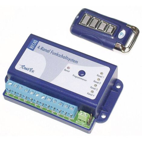 TowiTek Système de commutation radio télécommande incluse Portée max.: 50 m 12 V/DC S811612 (1/3)