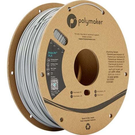Polymaker PA02003 PolyLite Filament PLA 1.75 mm 1000 g gris 1 pc(s)