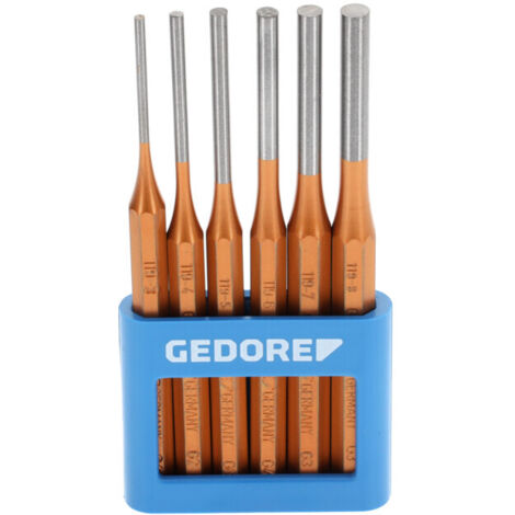 Jeu de 6 chasse-goupille dans un support en PVC Gedore 8757670 (1/5)