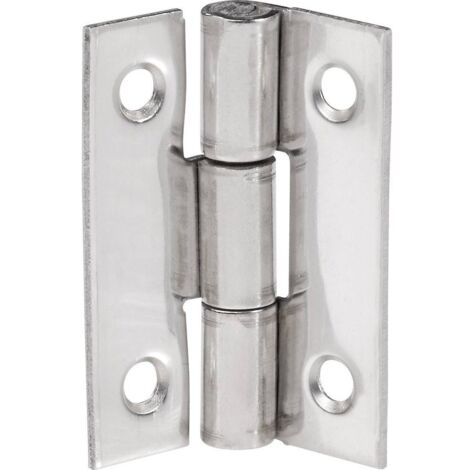 Charnière étroite TOOLCRAFT 486751 (L x l) 30 mm x 22 mm Acier inoxydable (1/2)
