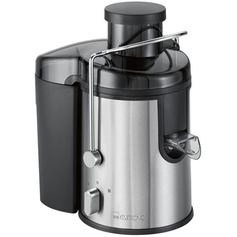 Centrifugeuse 400 W – Acier inoxydable – Système anti-goutte – Micro-tamis pour jus filtrés – 3 niveaux de vitesse – 1,5L – Clatronic - S123221