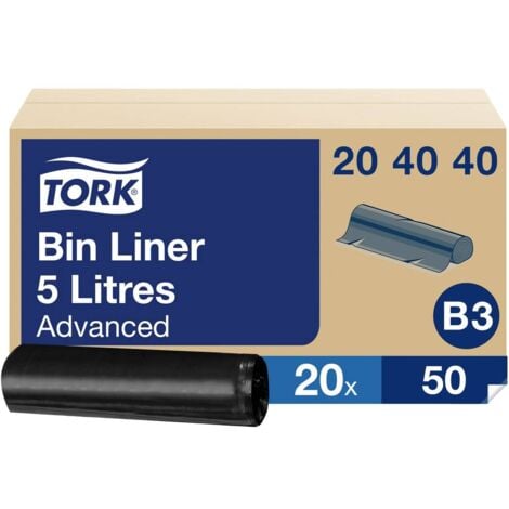 TORK Advanced 204040 Sac poubelle 5 l plastique noir 1000 pc(s)