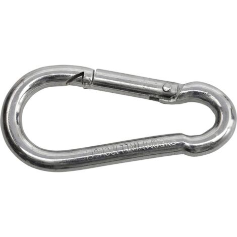 SWG 680 154 861 80 Mousqueton de pompier En acier galvanisé, zingué (L x l) 60 mm x 6 mm X780571 (1/2)