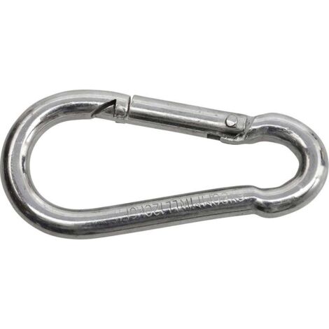 SWG 680 154 890 80 Mousqueton de pompier En acier galvanisé, zingué (L x l) 90 mm x 9 mm (1/2)