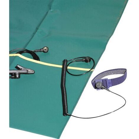 BERNSTEIN Tools for Electronics 9-354 Kit de service antistatique (ESD) vert (L x l x H) 500 x 400 x 0.35 mm (1/3)