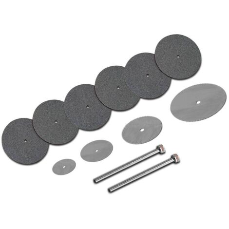 Set de disques à tronçonner 6 pcs + set de lames de scie 4 pcs Donau Elektronik 1739 C94626 (1/2)