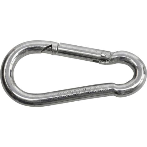 SWG 680 154 800 75 Mousqueton de pompier En acier galvanisé, zingué (L x l) 100 mm x 10 mm