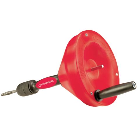 Rothenberger – Déboucheur de canalisation électrique et manuel – Spirale de nettoyage 10m – Résistant aux chocs et à la saleté – Passage rapide entre modes