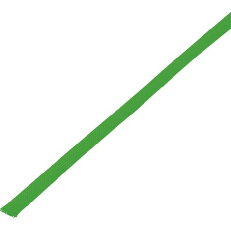 Gaine tressée TRU COMPONENTS CBBOX0814-GN 1571641 vert PET 8 à 14 mm 10 m (1/2)