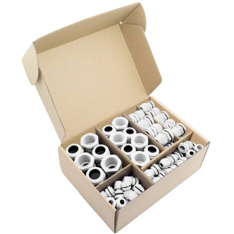 Quadrios 2102CA113 Assortiment de presse-étoupes PA66 blanc 60 pc(s) (1/4)