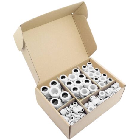 Quadrios 2102CA114 Assortiment de presse-étoupes PA66 blanc 60 pc(s) D730932 (1/3)