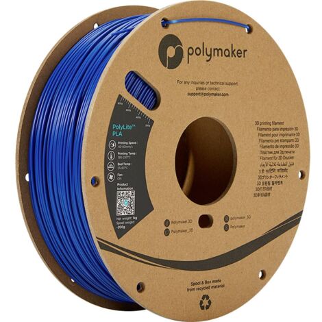 Polymaker PA02005 PolyLite Filament PLA 1.75 mm 1000 g bleu 1 pc(s)