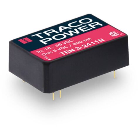 TracoPower TEN 3-0522N Convertisseur CC/CC pour circuits imprimés 5 V/DC 12 V/DC, -12 V/DC 125 mA 3 W Nbr. de sorties: 2 x Contenu 1 pc(s) S704231 (1/2)