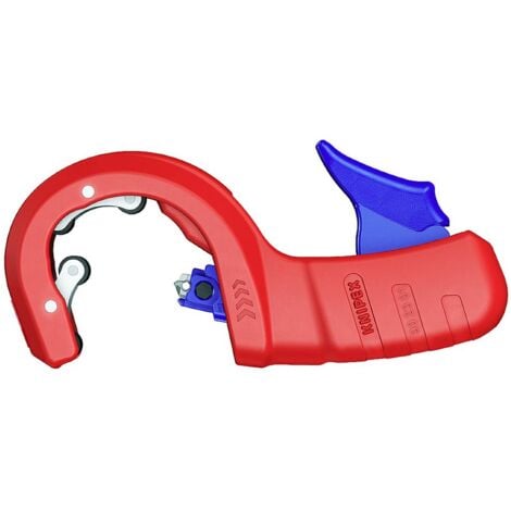Knipex Coupe-tube DP50 coupe-tube pour tuyaux de vidange en plastique recouverts de plastique 202 mm 90 23 01 BK