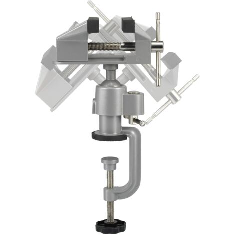 Proxxon Micromot FMS 75 – Étau De Précision Rotatif 360° – Mâchoires 75 Mm, Ouverture 70 Mm