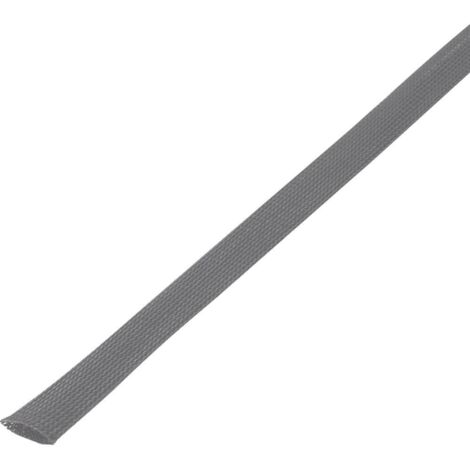 Gaine tressée TRU COMPONENTS CBBOX3550-GY 1568188 gris PET 30 à 37 mm 5 m (1/2)
