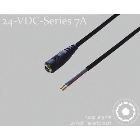 BKL Electronic 075913 Connecteur DC raccord DC - Embouts 2.5 mm 1.5 m 1 pc(s) Single X914532 (1/2)