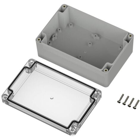 TRU COMPONENTS TC-10860780 Boîtier universel 150 x 100 x 60 Polycarbonate gris clair 1 pc(s)