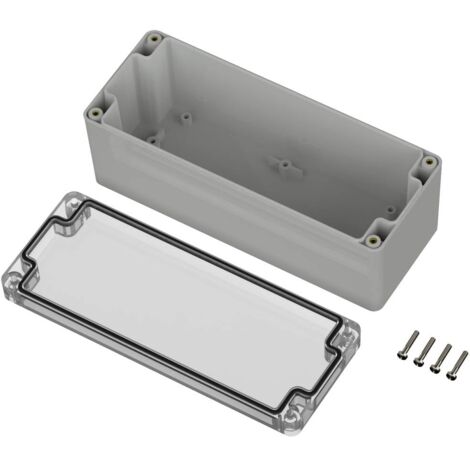 TRU COMPONENTS TC-10860956 Boîtier universel 191.80 x 75.10 x 75.30 Polycarbonate gris clair 1 pc(s)