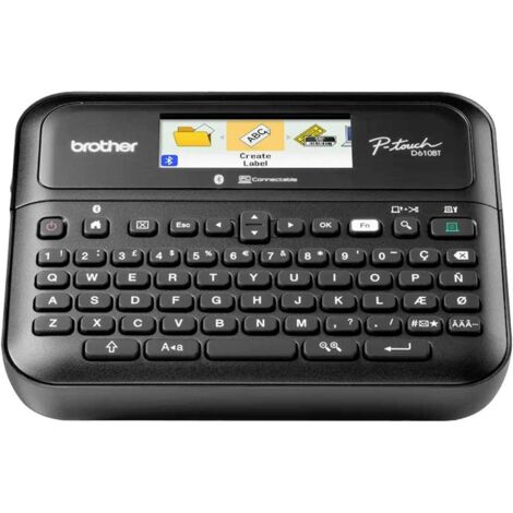 Etiqueteuse Brother P-touch D610BT adapté pour rubans: TZ 3.5 mm, 6 mm, 9 mm, 12 mm, 18 mm, 24 mm