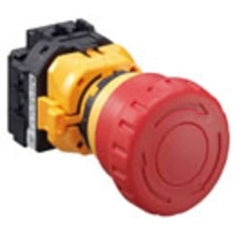 Idec XW1E-BV411MR Interrupteur d'arrêt d'urgence noir IP65 (1/2)