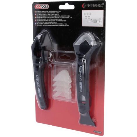 KS Tools Jeu de racloir et extracteur en silicone FUGENFIX, 7 pcs 1161050