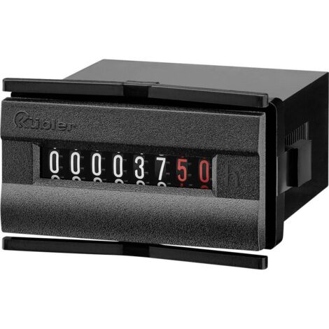 Kübler Group 3.245.201.075 H37 Compteur d'heures de fonctionnement / compteur horaire avec dimensions DIN, 48x24, 187-2 (1/2)
