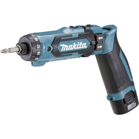 Visseuse articulée sans fil Makita 7.2 V 1.5 Ah Li-Ion + 2 batteries, + chargeur, + mallette