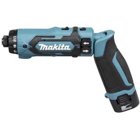 Visseuse articulée sans fil Makita 7.2 V 1.5 Ah Li-Ion + 2 batteries, + chargeur, + mallette