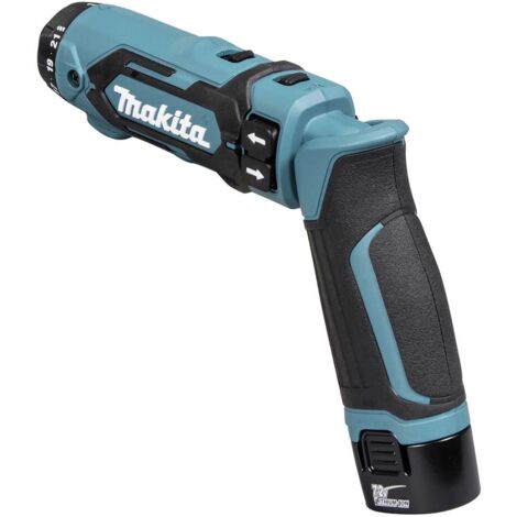 Visseuse articulée sans fil Makita 7.2 V 1.5 Ah Li-Ion + 2 batteries, + chargeur, + mallette
