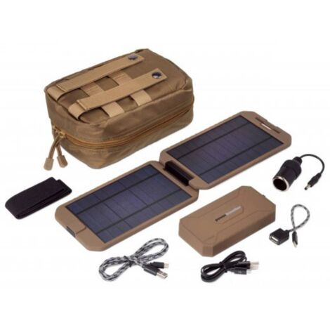Powerbank solaire 12000 mAh – Chargeur solaire 5W avec technologie MPPT – Résistant aux intempéries – Sorties USB et USB-C – Powertraveller
