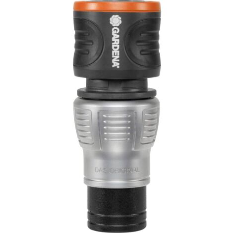 GARDENA 18253-50 Raccord d'arrosage avec système aquastop raccord  enfichable - Ø13 mm (1/2), Ø15 mm (5/8)