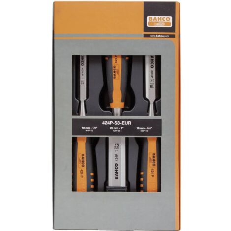 Set de ciseaux à bois, 12-18- 25mm Bahco 424P-S3-EUR