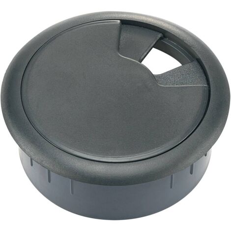 Passe-câbles TRU COMPONENTS WP80BK 452677-BK pour plan de travail ABS noir 1 pc(s) S493751 (1/2)